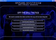 customisation screen
